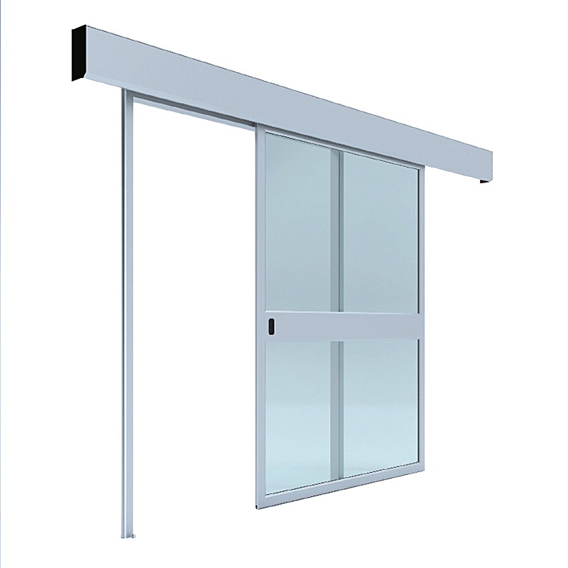 Interior Hospital Single Leaf Glass Door / Hospital Glass Sliding Door 