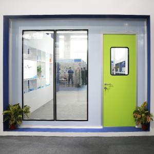 fire proof steel single clean room door with CE certificate 